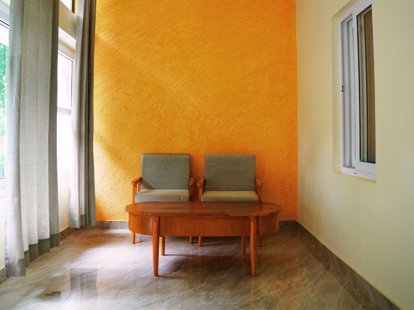 accommodation7 Comfortable seating area in Yogshri Healing accommodation